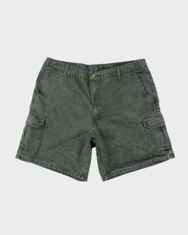 Vintage 2000's Mountain Equipment Co. Dark Wash Denim Cargo Shorts - W36 L8 sold by Rokit