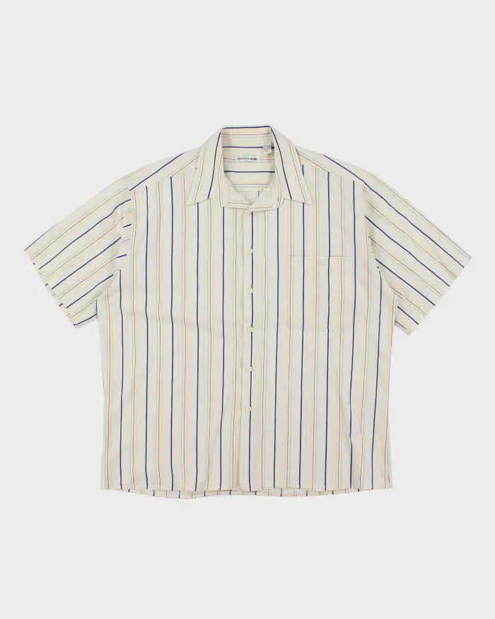 Vintage Pierre Cardin Short Sleeve Stripe Shirt - XL sold by Rokit