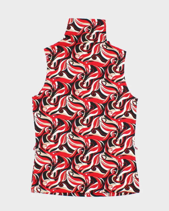 Vintage 90s Mixit Swirl Pattern High Neck Top - S sold by Rokit product image thumbnail 2