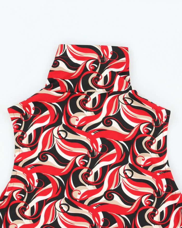 Vintage 90s Mixit Swirl Pattern High Neck Top - S sold by Rokit product image thumbnail 5