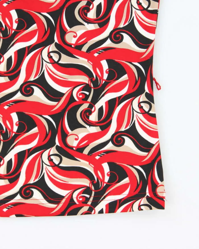 Vintage 90s Mixit Swirl Pattern High Neck Top - S sold by Rokit product image thumbnail 4