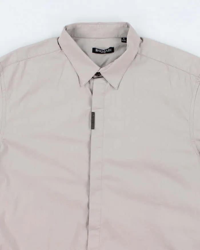Vintage 2000's Balmain Plain Long Sleeve Button Up Shirt - XL sold by Rokit product image thumbnail 3