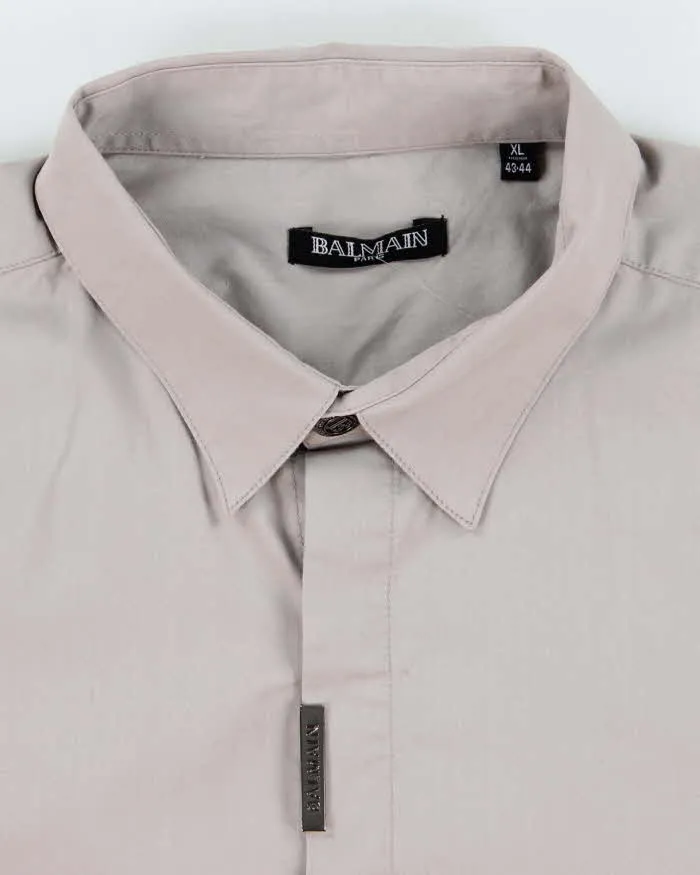 Vintage 2000's Balmain Plain Long Sleeve Button Up Shirt - XL sold by Rokit product image thumbnail 5
