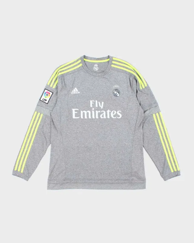 Vintage Adidas Real Madrid Goalkeeper Long Sleeve Jersey - L sold by Rokit