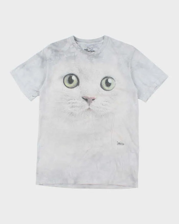 Vintage The Mountain Big Cat Face Graphic T-Shirt - S sold by Rokit