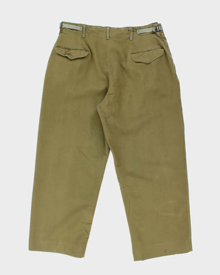 50s Vintage US Army M-1950 Wool Trousers - 34x27 sold by Rokit product image thumbnail 2