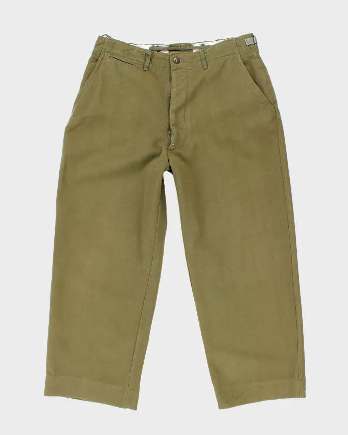 50s Vintage US Army M-1950 Wool Trousers - 34x27 sold by Rokit