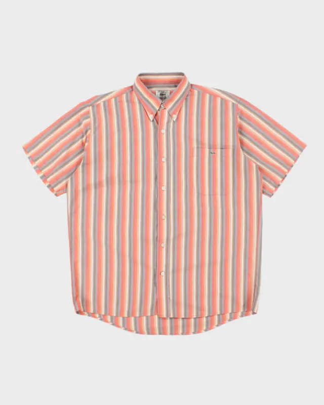 Vintage Lacoste Striped Short Sleeve Shirt - L sold by Rokit