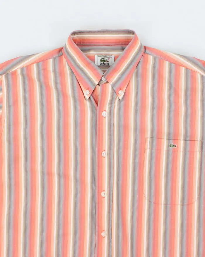 Vintage Lacoste Striped Short Sleeve Shirt - L sold by Rokit product image thumbnail 3