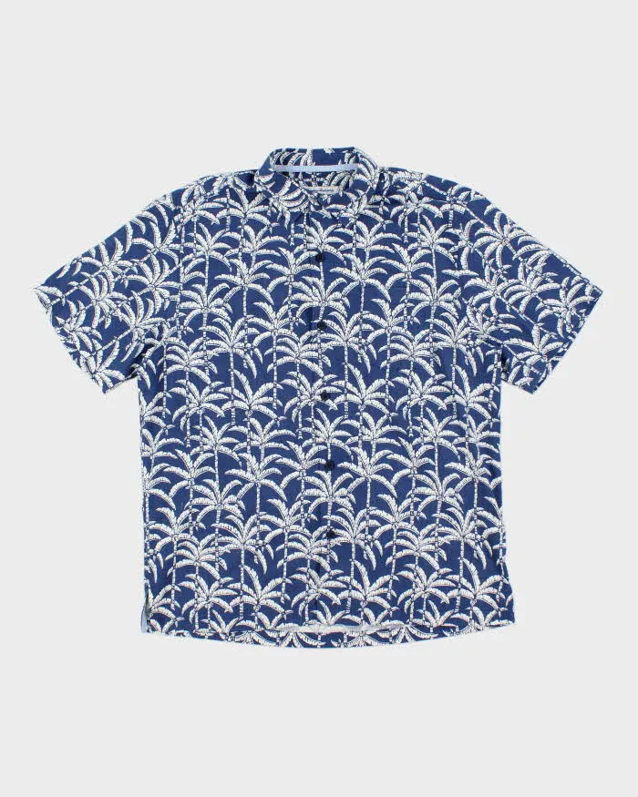 Vintage 2000's Tommy Bahama Palm Tree Print Short Sleeve Shirt - L sold by Rokit