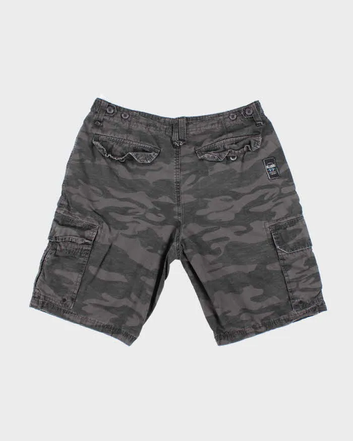 Vintage 2000's Billabong Black Camouflage Cargo Shorts - W32 L10 sold by Rokit product image thumbnail 2