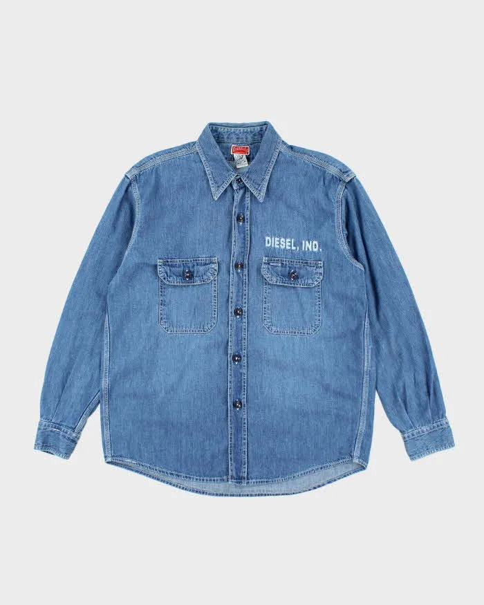Vintage 90s Diesel Denim Shirt - M sold by Rokit