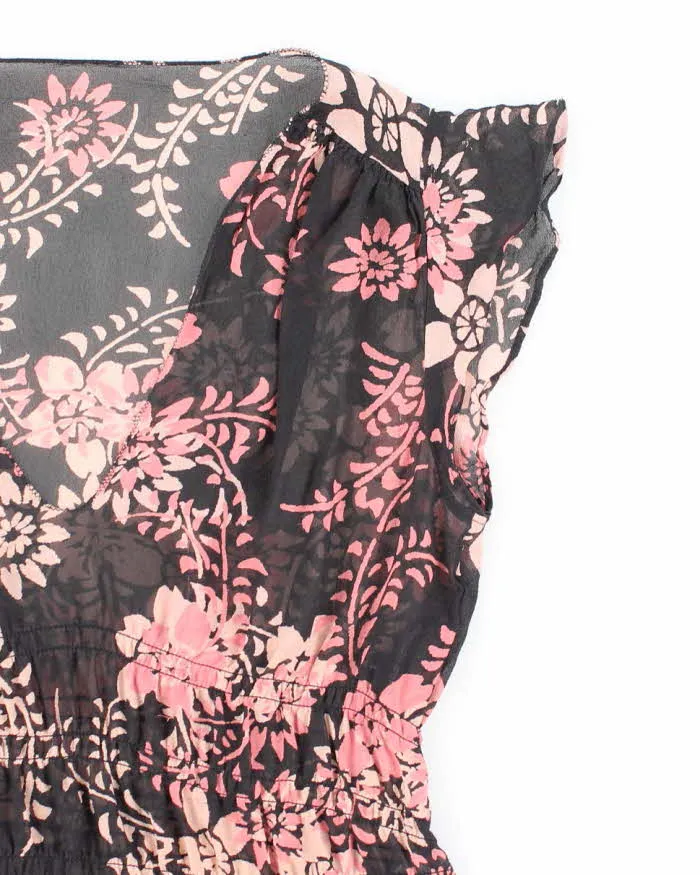 Vintage Y2k 00s Floral Mesh Blouse - S sold by Rokit product image thumbnail 5