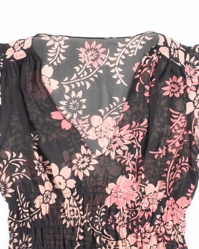 Vintage Y2k 00s Floral Mesh Blouse - S sold by Rokit product image thumbnail 3