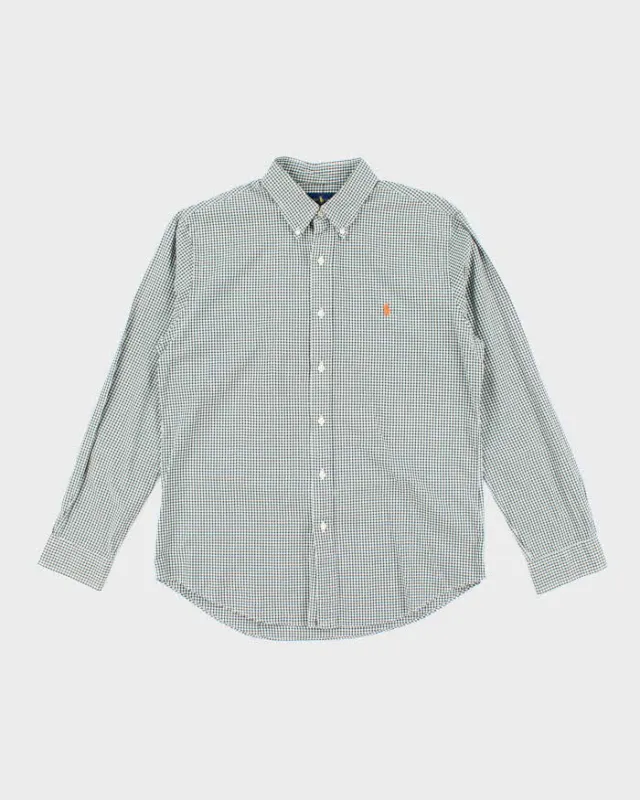 Vintage Ralph Lauren Check Long Sleeve Shirt - L sold by Rokit