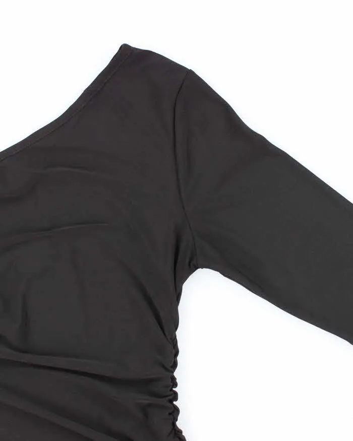 Vintage Y2k 00s Livi One Shoulder Ruched Top - S sold by Rokit product image thumbnail 4