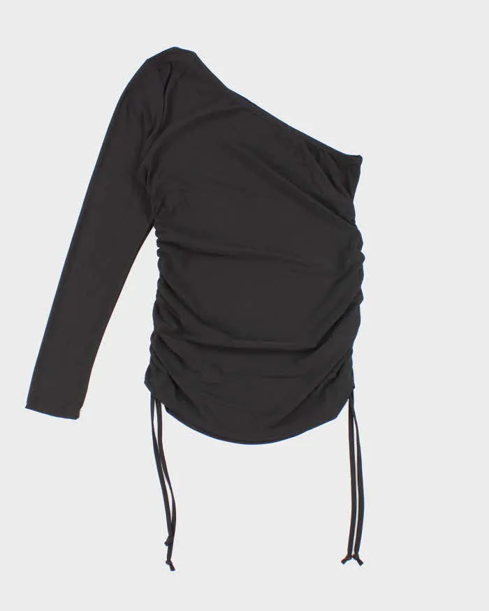 Vintage Y2k 00s Livi One Shoulder Ruched Top - S sold by Rokit product image thumbnail 2
