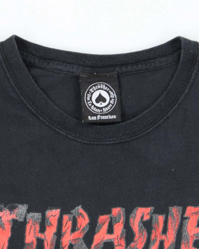 Vintage Thrasher Magazine Bleeding Spell Out Graphic T-Shirt - L sold by Rokit product image thumbnail 5