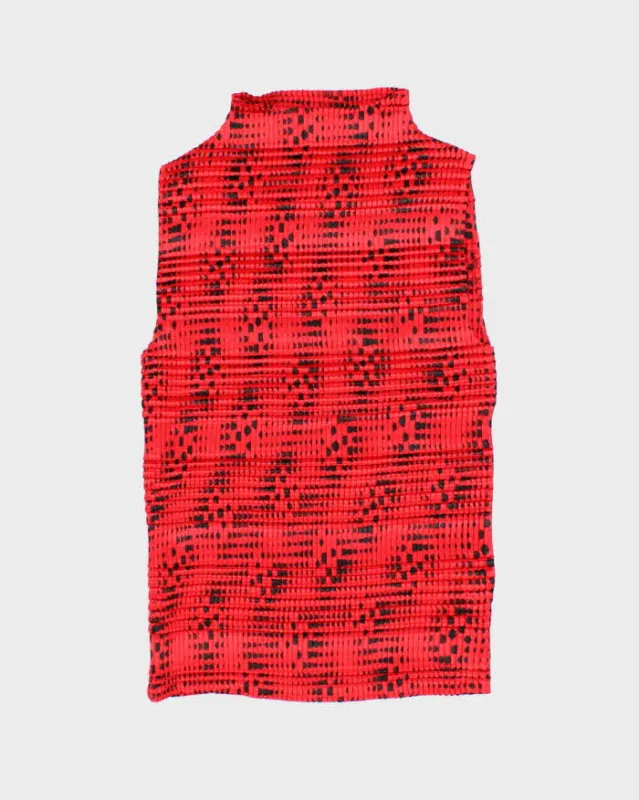 Vintage 90s Plisse Popcorn Spotty Top - S sold by Rokit