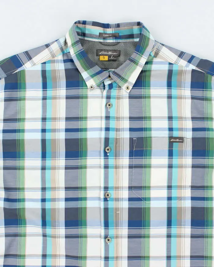 Vintage 2000's Eddie Bauer Check Short Sleeve Shirt - L sold by Rokit product image thumbnail 3