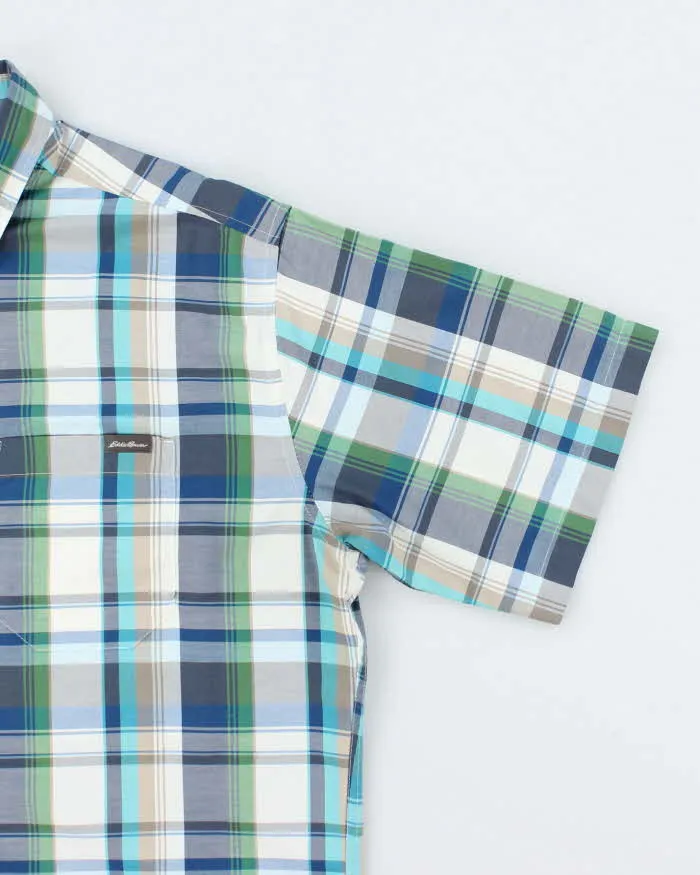 Vintage 2000's Eddie Bauer Check Short Sleeve Shirt - L sold by Rokit product image thumbnail 4