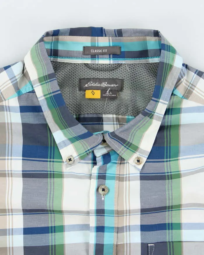 Vintage 2000's Eddie Bauer Check Short Sleeve Shirt - L sold by Rokit product image thumbnail 5