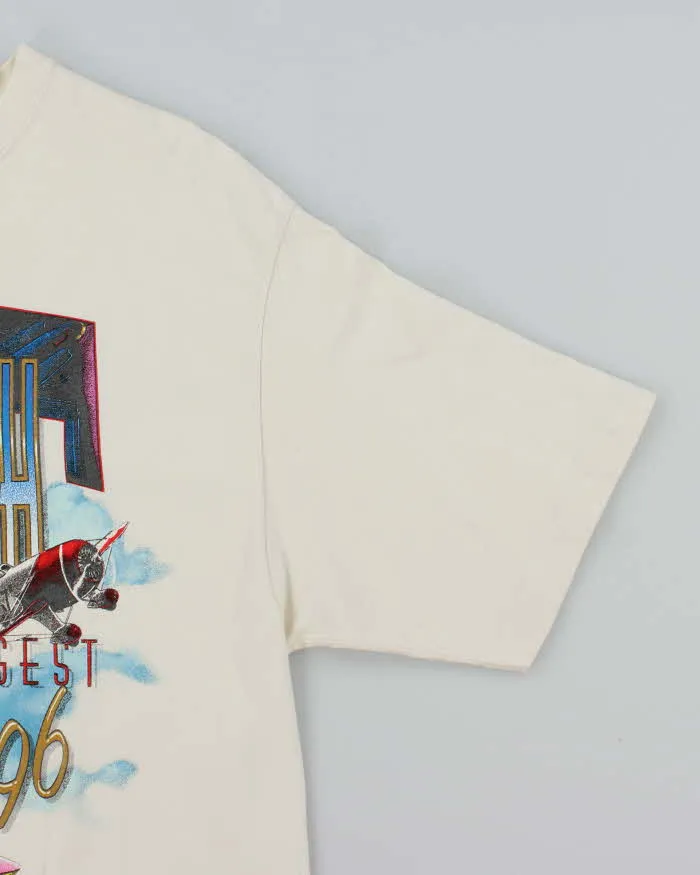 Vintage 90's Oshkosh Fly-In Single Stitch Graphic T-Shirt - XL sold by Rokit product image thumbnail 4