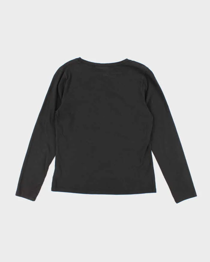 Vintage Y2K Harley Davidson Sequined Logo Long Sleeve T-Shirt - M sold by Rokit product image thumbnail 3