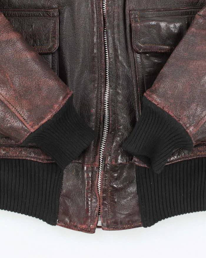 40s WWII Vintage US Navy M-422A Leather Flight Jacket - X-Small sold by Rokit product image thumbnail 4