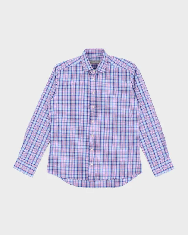 Vintage Etro Check Long Sleeve Shirt - M sold by Rokit