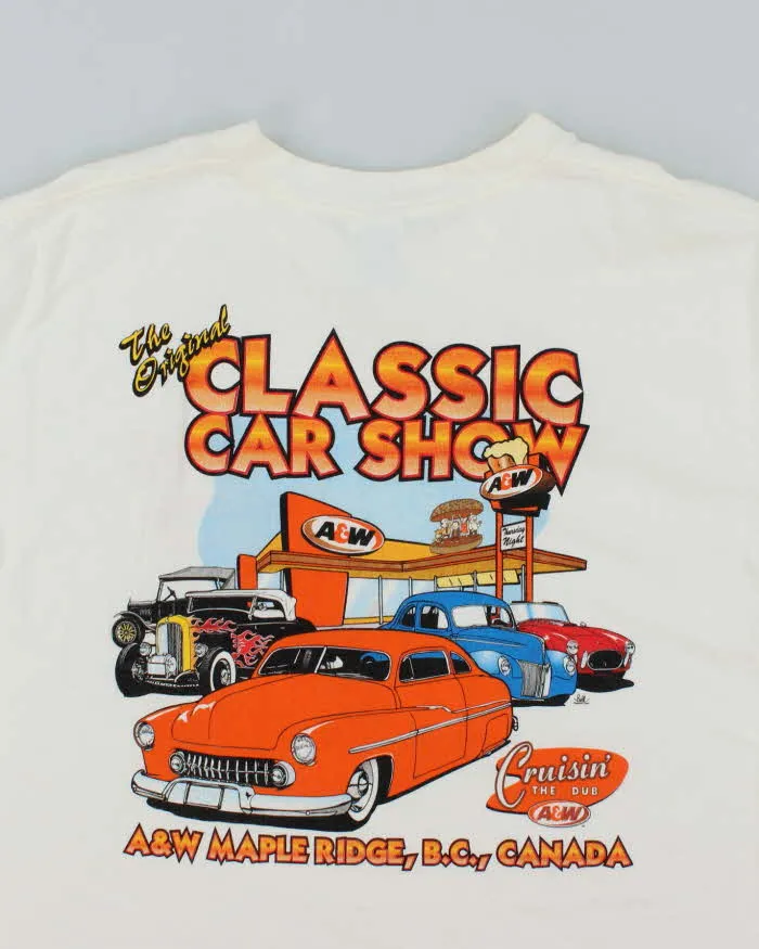 Vintage 2000's A&W Classic Car Show Graphic T-Shirt - L sold by Rokit product image thumbnail 4