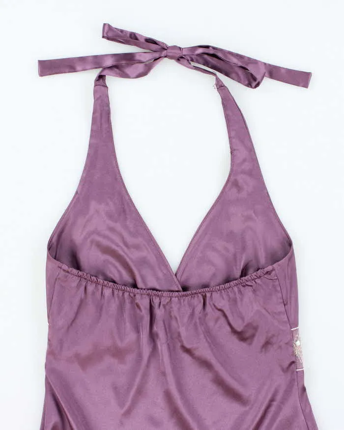 Vintage Y2k 00s Le Chateau Satin Halter Neck Top - XS sold by Rokit product image thumbnail 4