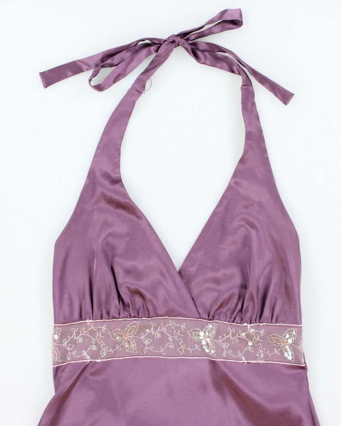 Vintage Y2k 00s Le Chateau Satin Halter Neck Top - XS sold by Rokit product image thumbnail 3