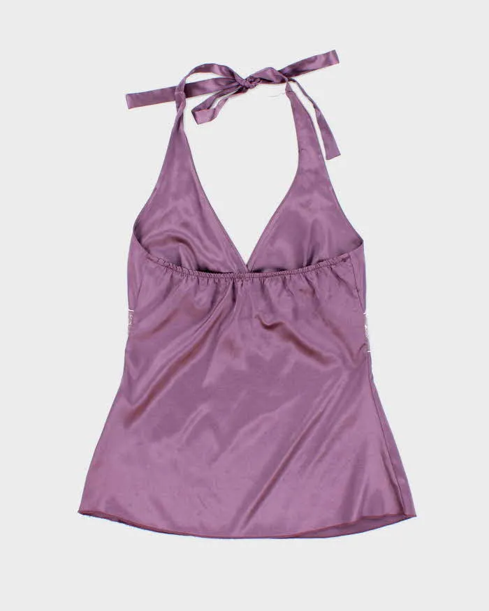 Vintage Y2k 00s Le Chateau Satin Halter Neck Top - XS sold by Rokit product image thumbnail 2