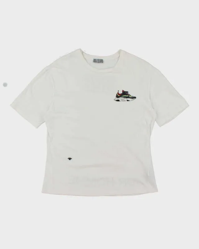 【Chrome Hearts】Cemetery Cross Tire Tracks T-shirt★半袖 Chrome Hearts Cemetery Cross Tire Tracks T-Shirt White