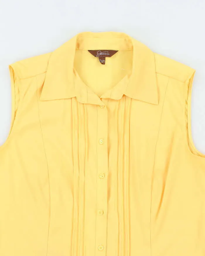 Vintage 00s Jessica Yellow Blouse - M sold by Rokit product image thumbnail 3