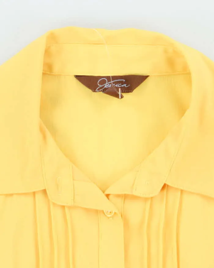 Vintage 00s Jessica Yellow Blouse - M sold by Rokit product image thumbnail 5