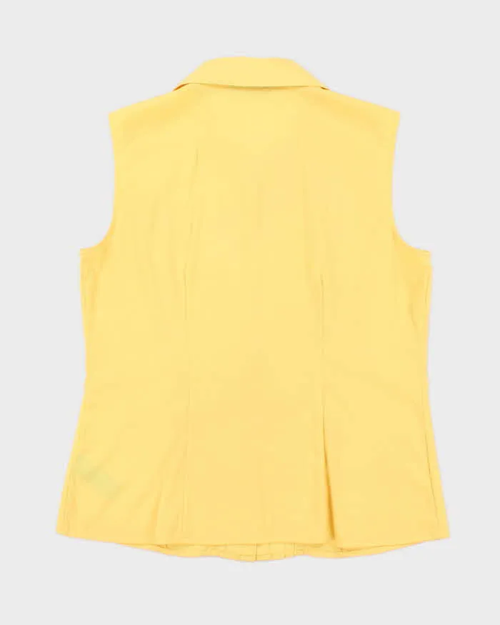 Vintage 00s Jessica Yellow Blouse - M sold by Rokit product image thumbnail 2
