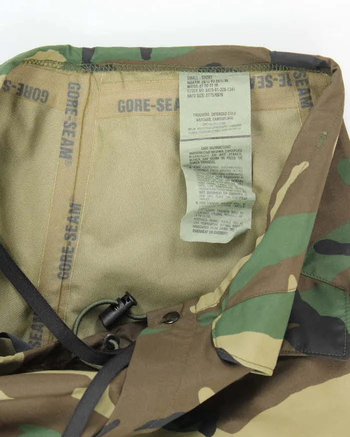 00s Vintage US army ECWCS Woodland Camo Gore-Tex Trousers - 34x28 sold by Rokit product image thumbnail 5