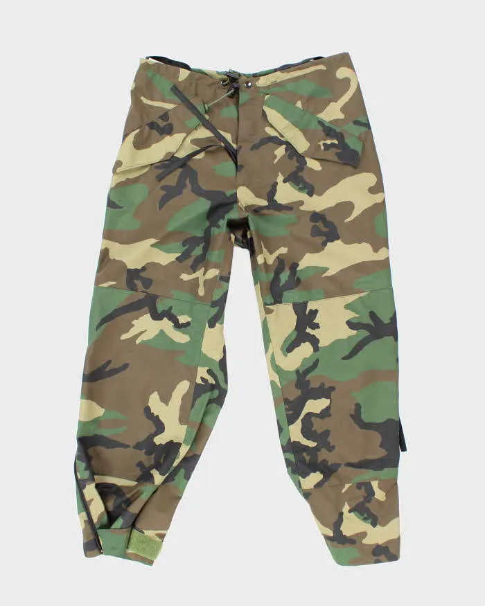 00s Vintage US army ECWCS Woodland Camo Gore-Tex Trousers - 34x28 sold by Rokit