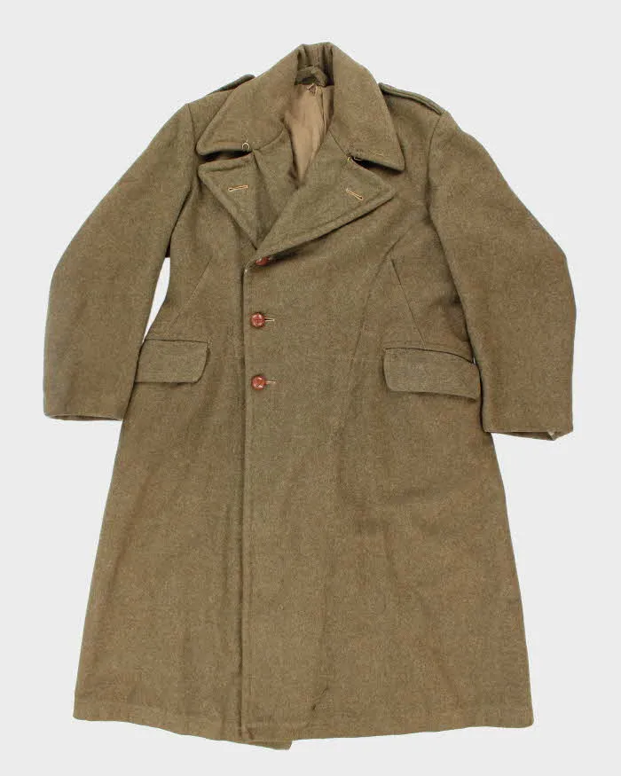 50s Vintage Military Heavy Wool Great Coat - X-Large sold by Rokit