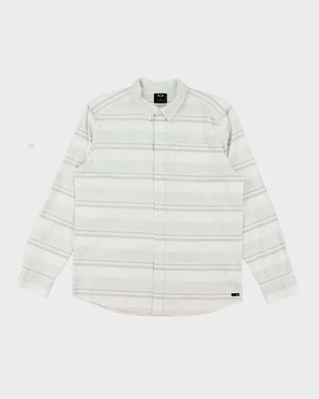 Vintage 2000's Oakley Striped Long Sleeve Shirt - L sold by Rokit