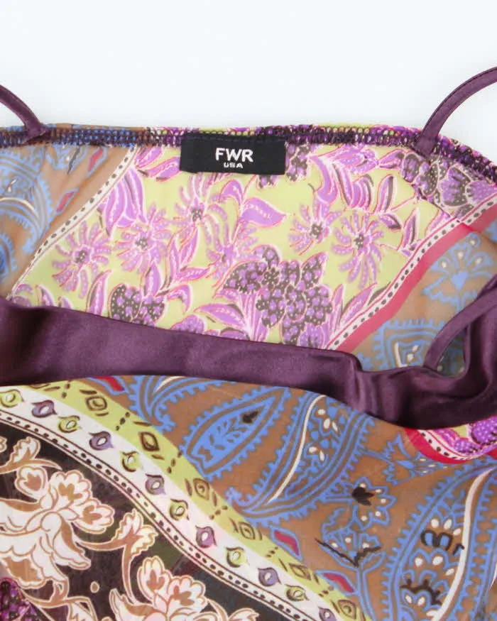 Vintage Y2k 00s FWR Mesh & Satin Cami - XS sold by Rokit product image thumbnail 5