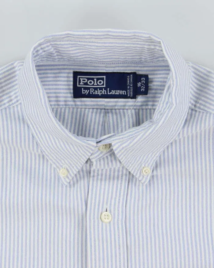 Vintage Ralph Lauren Long Sleeve Stripe Heavyweight Shirt - XL sold by Rokit product image thumbnail 5