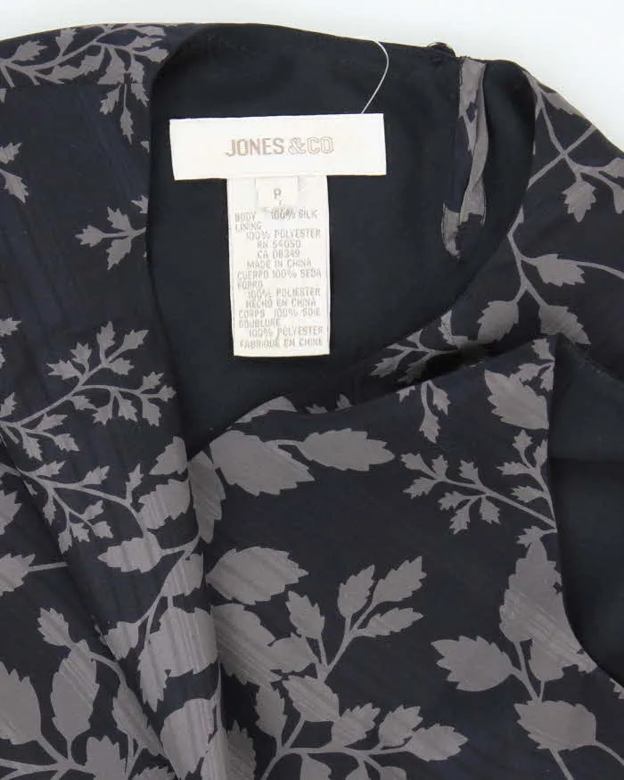 Vintage 90s Jones & Co Silk Floral Dress - M sold by Rokit product image thumbnail 5