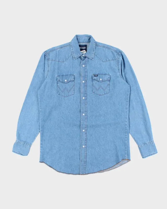 Vintage Wrangler Denim Shirt - L sold by Rokit