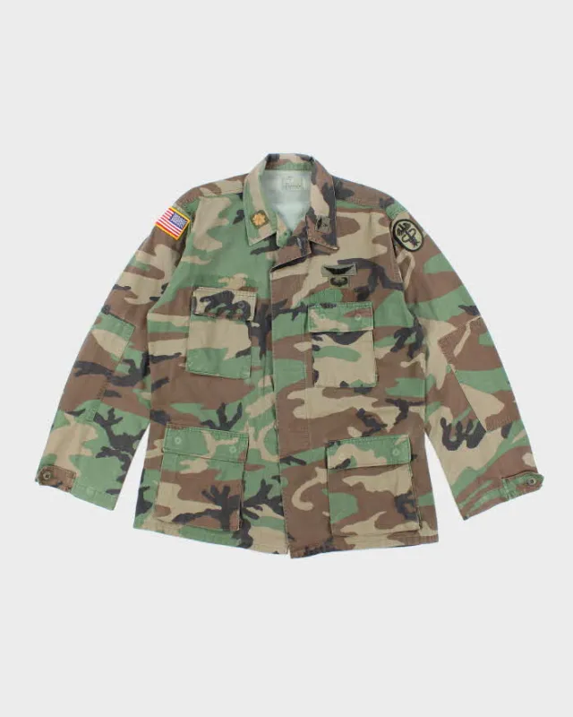 90s Vintage US Army Woodland BDU Jacket - Large sold by Rokit