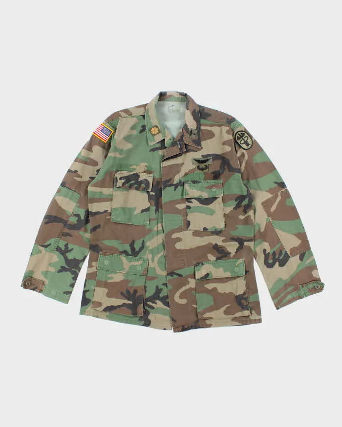 90s Vintage US Army Woodland BDU Jacket - Large sold by Rokit