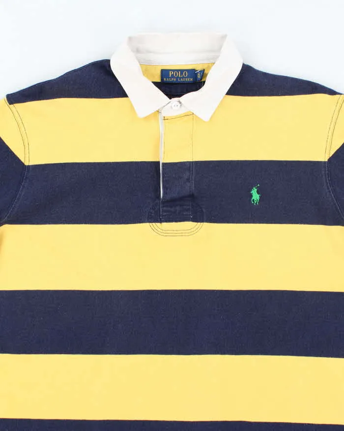 Vintage Y2K Ralph Lauren Faded Striped Rugby Shirt - XL sold by Rokit product image thumbnail 3