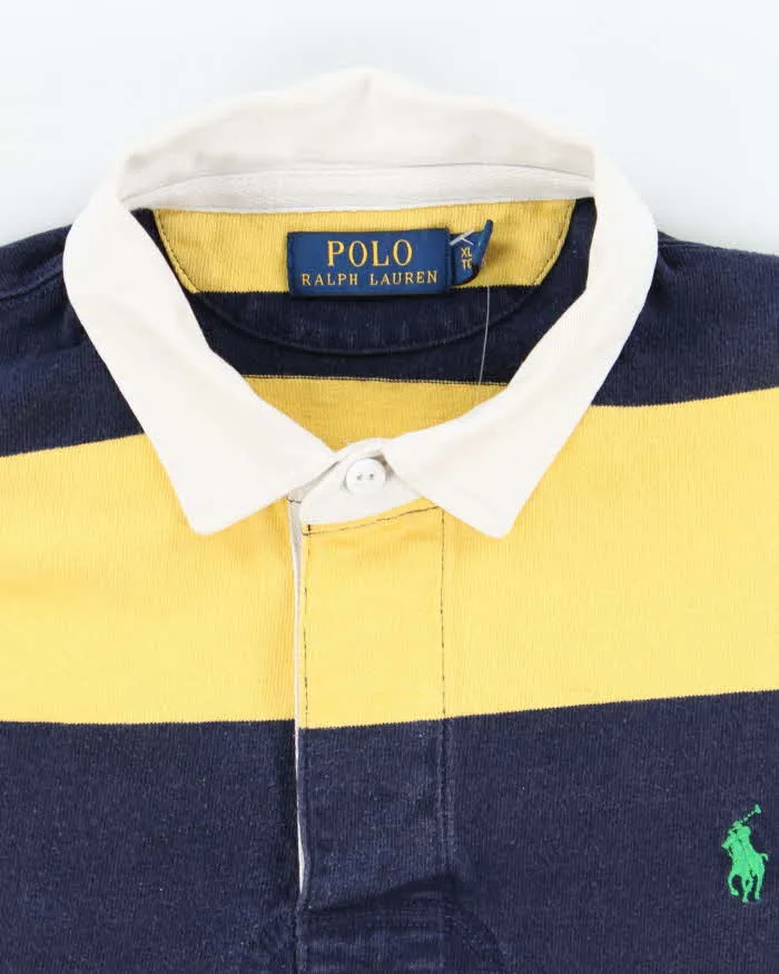 Vintage Y2K Ralph Lauren Faded Striped Rugby Shirt - XL sold by Rokit product image thumbnail 5